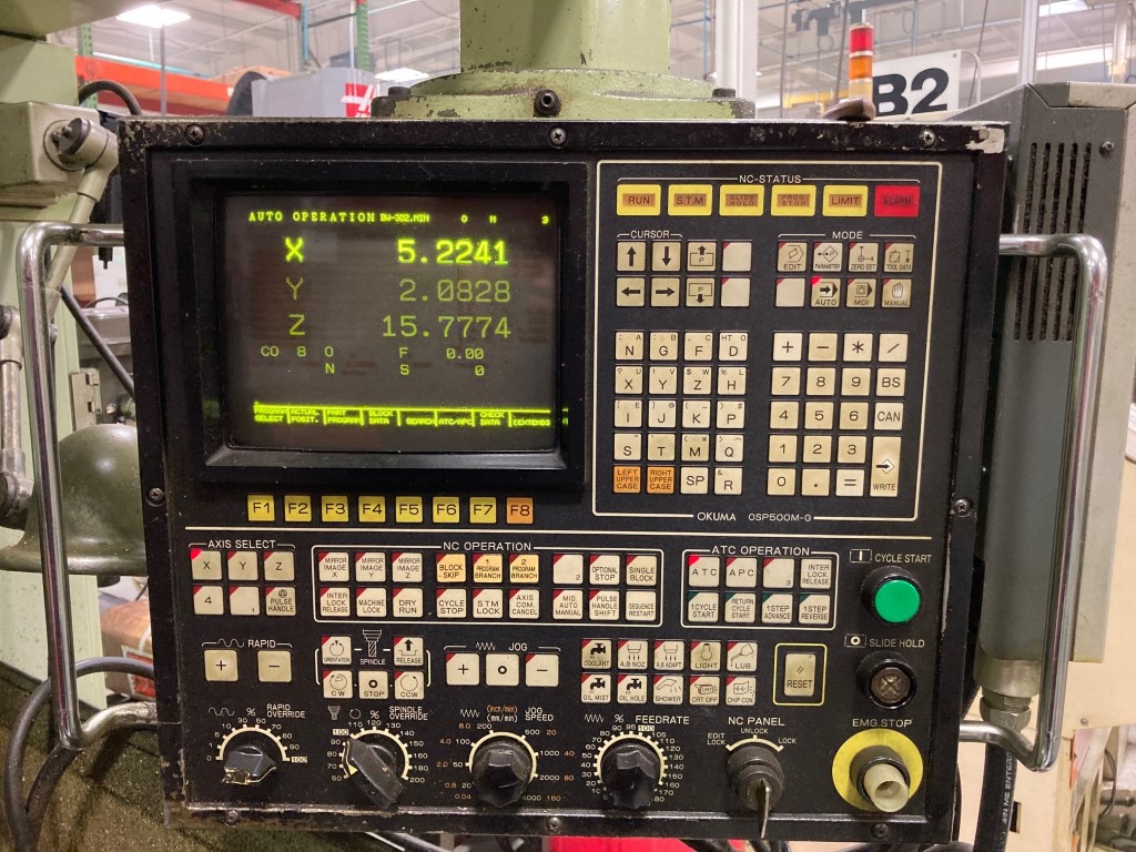 Okuma MC-3VA, Machine ID: 7996